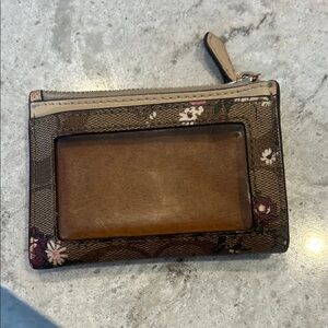 Floral coach wallet